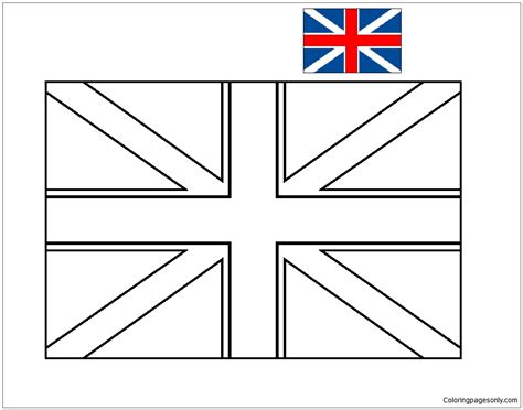 england flag to color